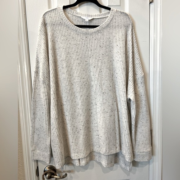 Time and Tru Tops - XXL gray long sleeve sweater plus size like new